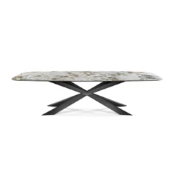 Cattelan Italia Ruokapöydät<Spyder-ruokapöytä, suorakaide
