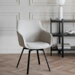 Rowico Home Ruokapöydän Tuolit|Pyörivät Tuolit<Rowico Alison-käsinojatuoli