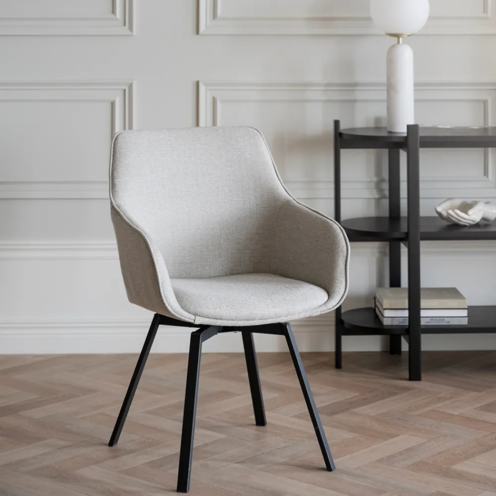 Rowico Home Ruokapöydän Tuolit|Pyörivät Tuolit<Rowico Alison-käsinojatuoli