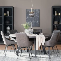 Rowico Home Ruokapöydän Tuolit|Pyörivät Tuolit<Rowico Alison-tuoli