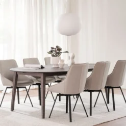 Rowico Home Ruokailuryhmät<Rowico Filippa-ruokailuryhmä, ruskea tammi