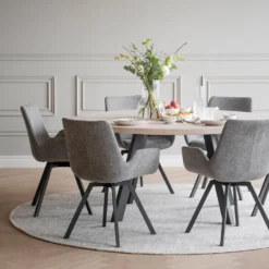 Rowico Home Ruokapöydät|Pyöreät Pöydät<Rowico Fred-ruokapöytä, pyöreä