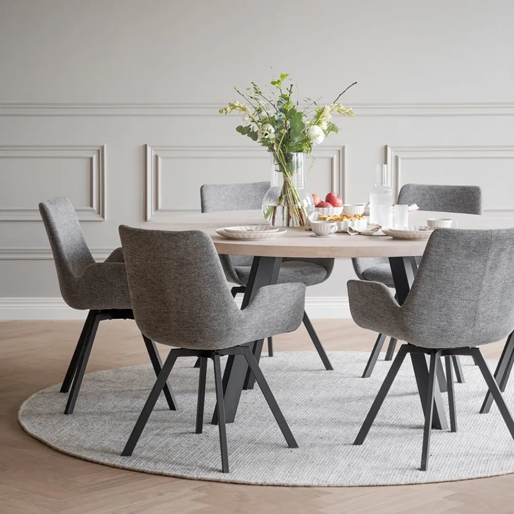 Rowico Home Ruokapöydät|Pyöreät Pöydät<Rowico Fred-ruokapöytä, pyöreä