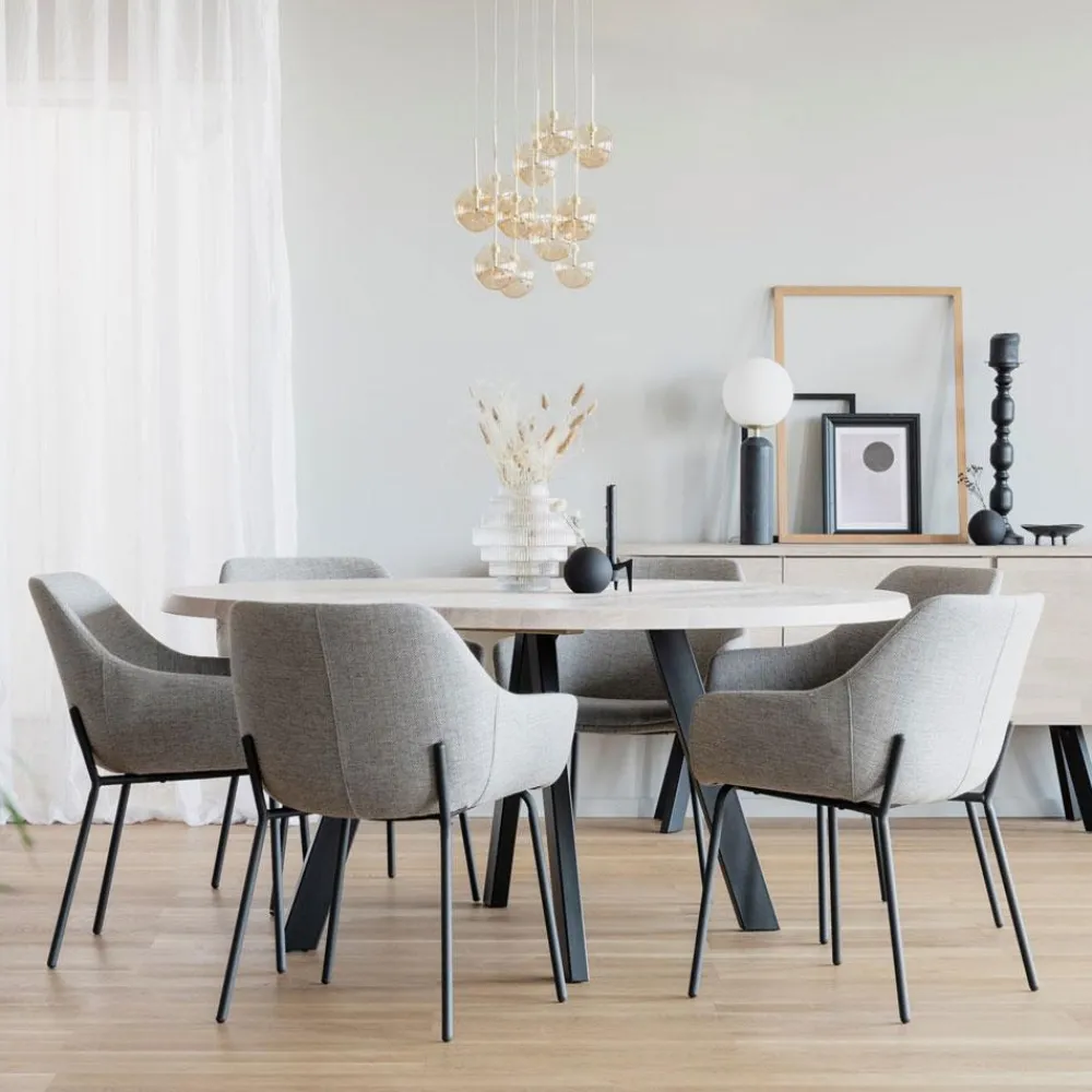 Rowico Home Ruokapöydät|Pyöreät Pöydät<Rowico Fred-ruokapöytä, pyöreä