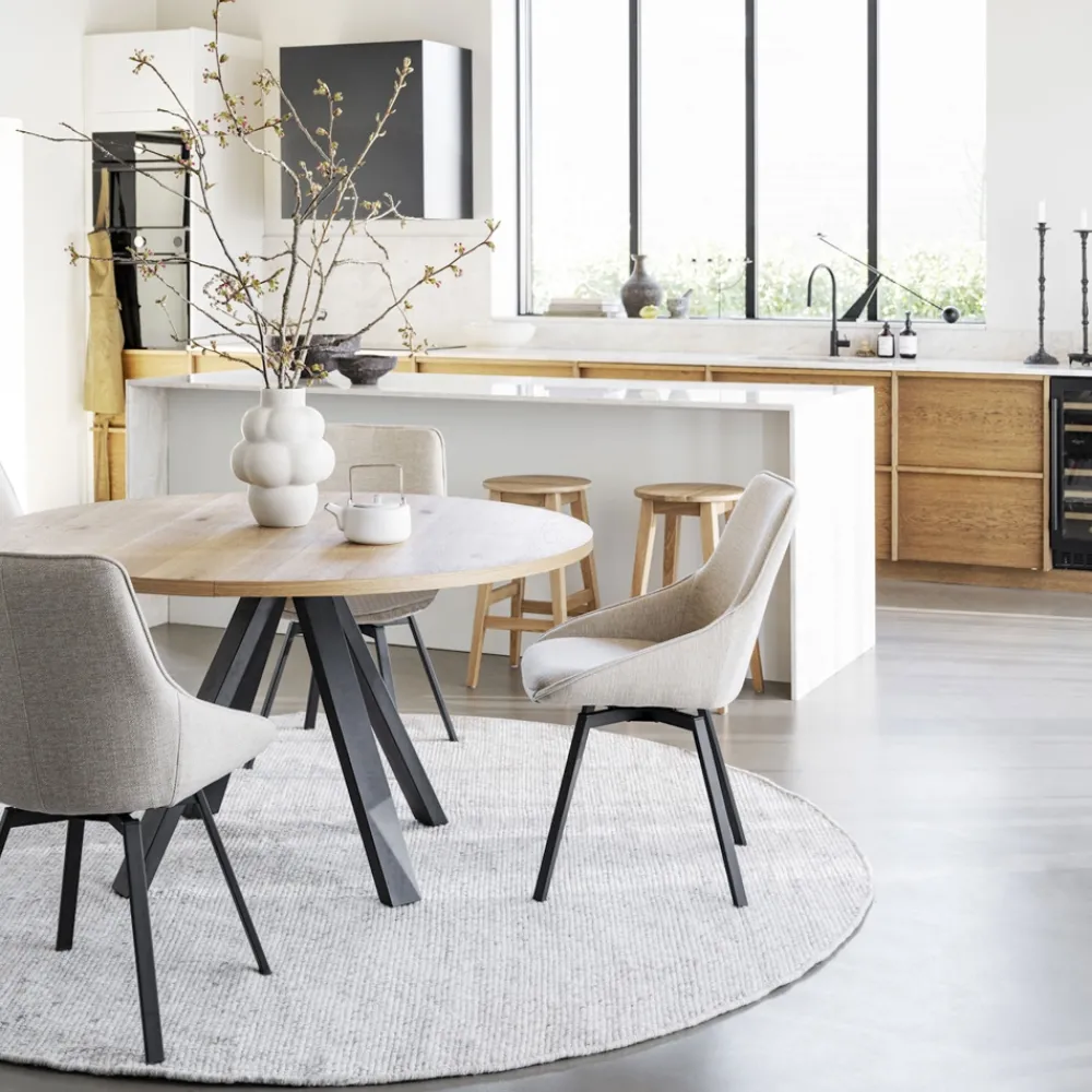 Rowico Home Ruokapöydät|Pyöreät Pöydät<Rowico Maddock-pöytä, jatkettava