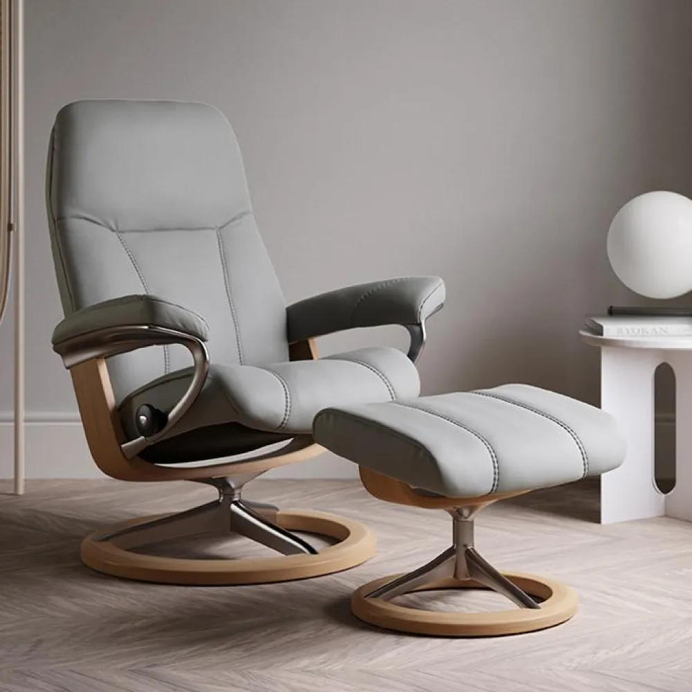 Stressless Mekanismituolit<Consul M -lepotuoli + rahi