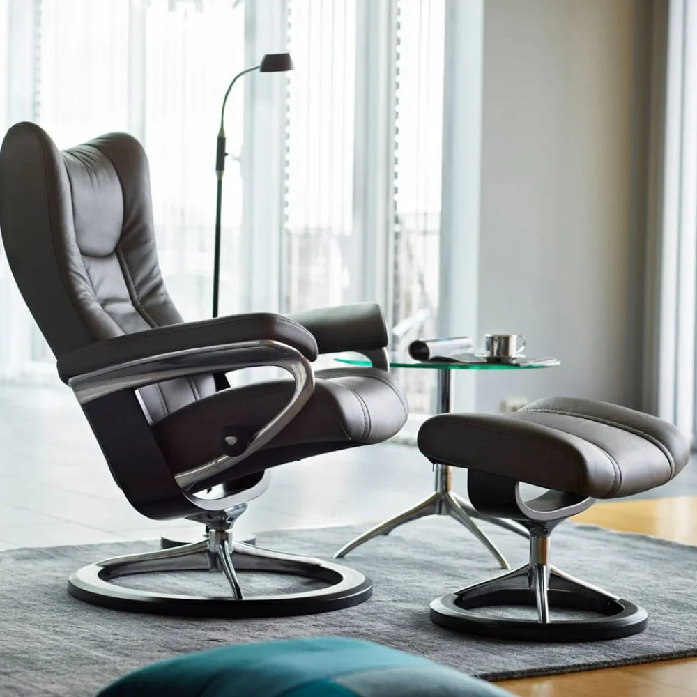 Stressless Mekanismituolit<Wing-lepotuoli + rahi Signature-jalalla