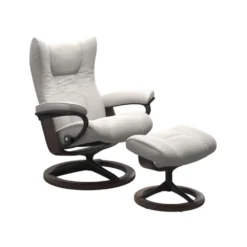 Stressless Mekanismituolit<Wing-lepotuoli + rahi, valkoinen